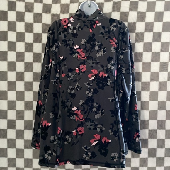 Lane Bryant jacket 22/24 Zip Up Casual floral jogger women’s - Picture 3 of 4